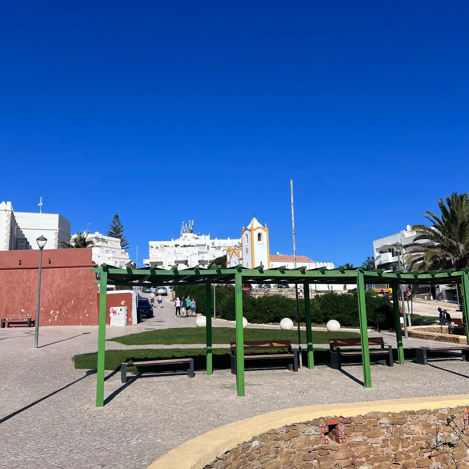 The seafront promenade at Praia da Luz